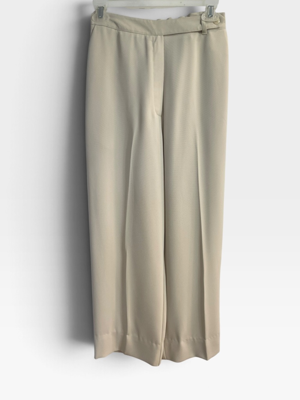 Vintage 90s Express Ivory Cream Pantsuit Blazer Trouser Suit 7/8 - Picture 4 of 12